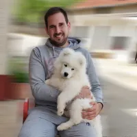 Ivan with his dog Max